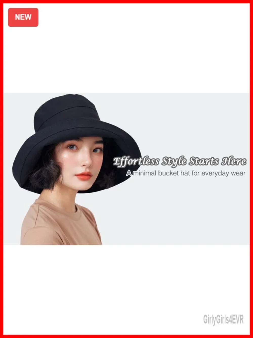 Wide Brim Sun Hat with UV Protection, Adjustable Strap, Packable Travel Bucket
